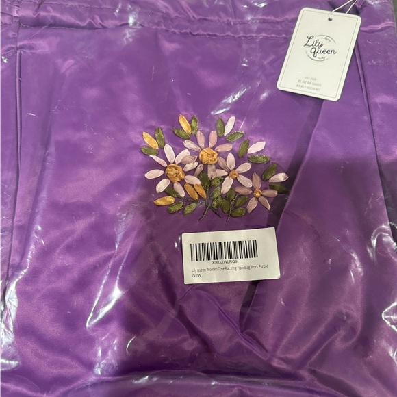 Floral Pettern Handbag, Women's Fashion Nylon Drawstring  Bag - Picture 1 of 10